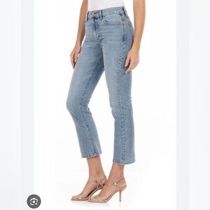 Fidelity Juniper crop stretch denim in Calypso size 32”